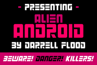 Alien Android: A Futuristic Display Font for Sci-Fi Themes