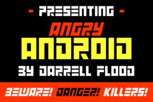 Angry Android: A Futuristic Display Font for Tech Brands