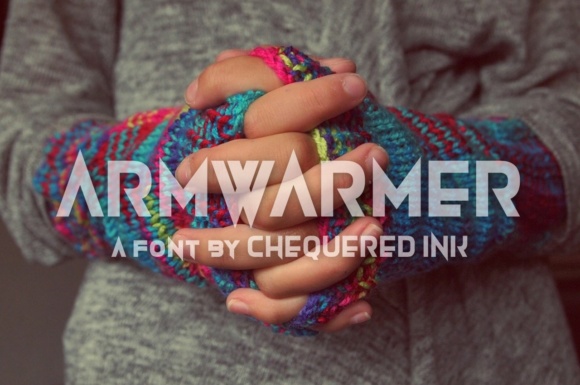 Armwarmer: A Sharp Modern Gothic Font for Makers