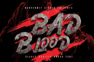 Bad Blood: A Handcrafted Brush Font for Bold Maker Designs