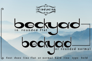 Beckyard: The Rounded Display Font for Makers