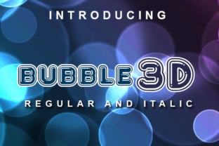 Bubble 3D: A Playful Display Font for Bold Branding