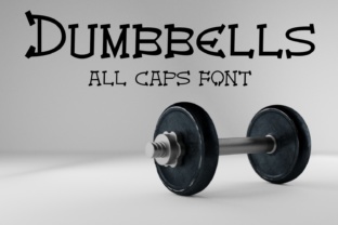 EP Dumbbells: A Bold Display Font for Modern Logos