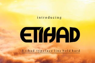 Etihad: A Bold Rounded Display Font for Modern Web Design