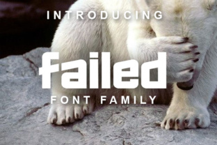 Failed: A Clean Techno Display Font for Web Headers