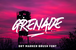 Grenade: A Rough Brush Font for Bold Branding