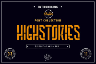 Highstories Family: A Bold Display Font for Modern Branding