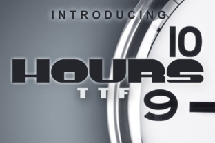 Hours: The Retro Display Font for Bold Branding