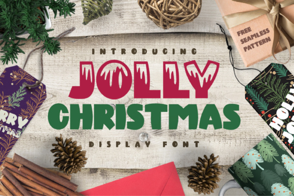 Jolly Christmas Font: A Bold Display Typeface for Holiday Design