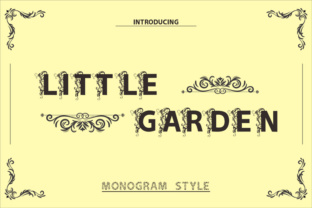 Little Garden: A Floral Display Font for Editorial Design
