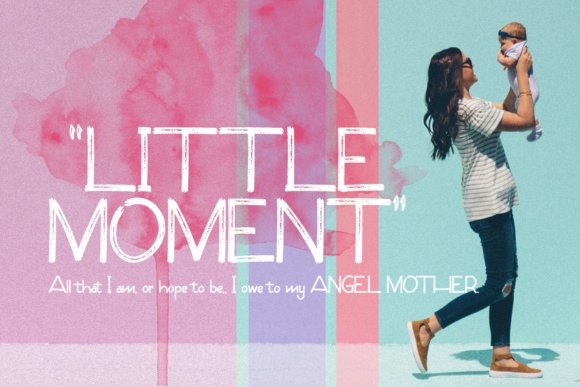 Little Moment: A Sporty Display Font for Makers