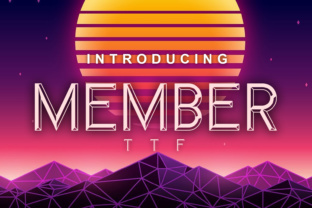 Member: The 3D Display Font for Bold Branding