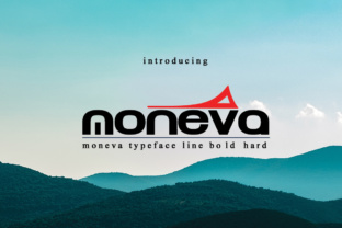 Moneva: A Bold Display Font for Handmade Brands