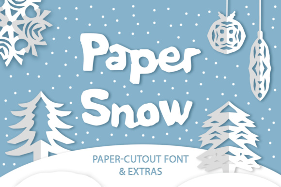 Paper Snow: A Playful Display Font for Winter Branding