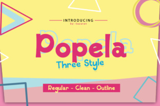 Popela: The Cheerful Display Font for Fun Branding