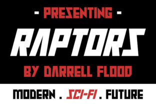 Raptors Font: A Sci-Fi Display Typeface for Web Design