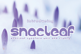 Snackleaf: The Bold Display Font for Crafters