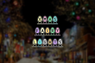 Sparkle Your Campaigns with Xmas Fairy Lights Font