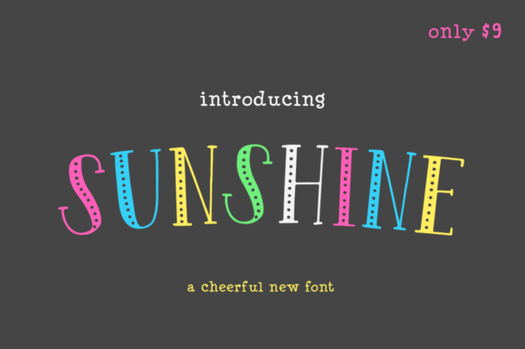 Sunshine: The Playful Display Font for Viral Social Graphics