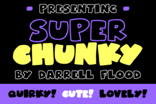 Superchunky: A Bold Display Font for Playful Branding