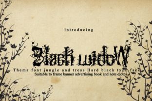 Using Black Widow Display Fonts for Horror Campaigns