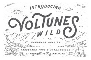 Voltunes: A Vintage Hand Lettered Font for Classic Branding