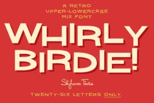Whirly Birdie: The Uppercase Display Font for Web Headers