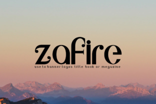 Zafire: A Playful Display Font for Handmade Brands