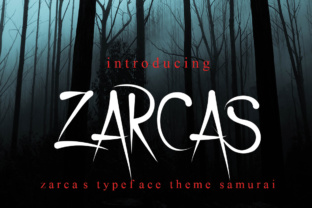 Zarcas: A Horror Display Font for Spooky Crafts