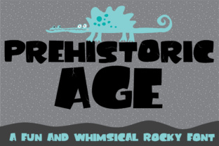 ZP Prehistoric Age: A Whimsical Display Font for Web Headers